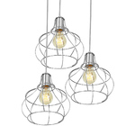 Lustre Pendente Triplo Aladim Aramado Cromado