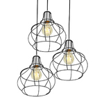 Lustre Pendente Triplo Aladim Aramado Preto