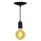 Lustre Pendente Tubo Cilindro Alumínio Preto Com Lampada