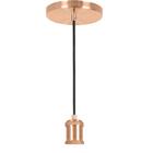 Lustre Pendente Tubo Cilindro Nordic Cobre