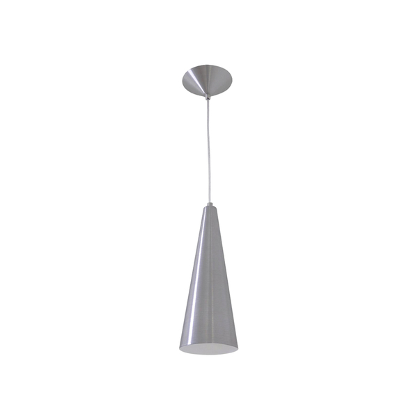 Lustre Pendente Turim 1 Lamp E27 Escovado - 3123 Esc