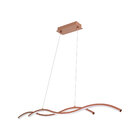Lustre Pendente Twine COBRE Led Integrado 15w Quality Moderno