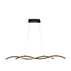 Lustre Pendente Twine PRETA Led Integrado 15w Quality Moderno