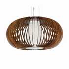 Lustre Pendente Único Linha Stecche Di Legno 37cm X 47,5cm -
