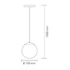 Lustre Pendente Vidro Globo Jabuticaba Balcão Cozinha Quarto