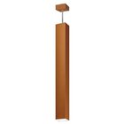 Lustre Pendente Viena Quadrado 90cm Woods Cobre Fosco