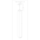 Lustre Pendente Viena Quadrado 90cm Woods Preto Micro