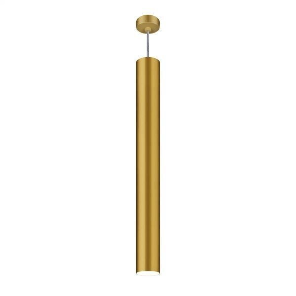 Lustre Pendente Viena Tubo 90cm Woods Dourado
