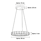 Lustre Pendente Vision 30cm 18w 3000k