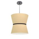 Lustre Pendente Vivare Md-4387 Ampulheta Cúpula Em Tecido - B