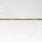 Lustre Pendente Zeep Dourado E Transparente 1xled 12w Dourado