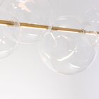 Lustre Pendente Zeep Dourado E Transparente 1xled 12w Dourado