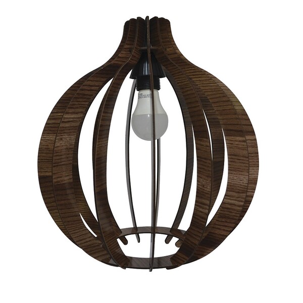 Lustre Pêndulo De Teto Luminaria Pendente Tabaco Claro C03 -