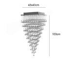 Lustre Pirâmide 43x43x100cm para 9*GU10 NAGOYA-43