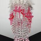 Lustre Plafon Acrílico Infantil Bebê 17x34cm Bailarinas Pink