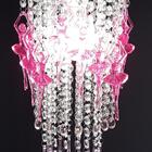 Lustre Plafon Acrílico Infantil Bebê 17x34cm Bailarinas Pink