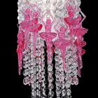 Lustre Plafon Acrílico Infantil Bebê 17x34cm Bailarinas Pink