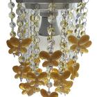 Lustre Plafon Acrílico Infantil Menina 17x25 Cm Borboletas