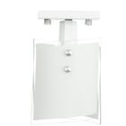 Lustre Plafon Calha Branca De Vidro