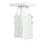 Lustre Plafon Calha Branca De Vidro