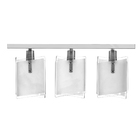 Lustre Plafon Calha De Vidro Triplo