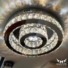 Lustre Plafon Com Cristais E Led Integrado 21w Em 3 Cores De