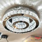 Lustre Plafon Com Cristais E Led Integrado 21w Em 3 Cores De