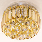 Lustre Plafon Cristal K9 Âmbar Bella Hu1102A 4g9 25cm + Lâmpa