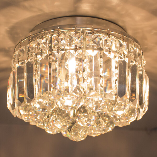 Lustre Plafon Cristal K9 Transparente Bella Hu1102 4g9 25cm +