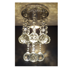 Lustre Plafon Cristal Verdadeiro K9 14 Cm De Diâmetro 20 Cm D