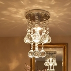 Lustre Plafon Cristal Verdadeiro K9 14 Cm De Diâmetro 20 Cm D