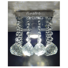 Lustre Plafon Cristal Verdadeiro K9 14x14 Cm Alt 13 Cm