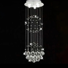 Lustre Plafon Cristal Verdadeiro K9 Redondo Bola Globo Ilustr