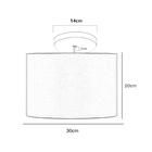 Lustre Plafon Cupula Dome 30x20cm Magnífico Vermelho