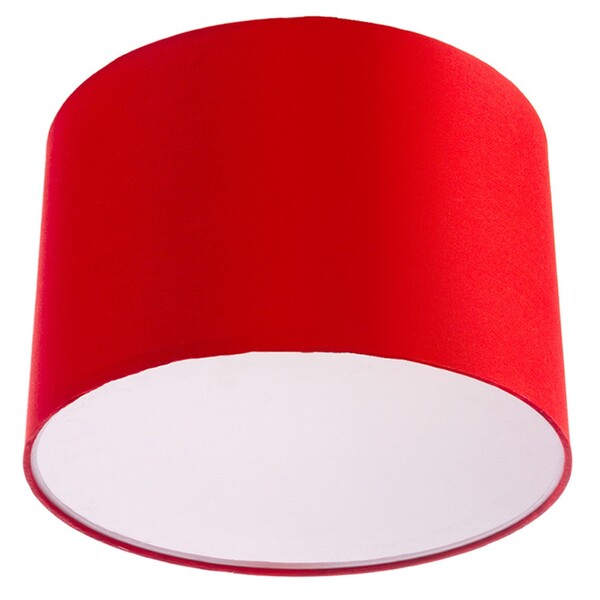 Lustre Plafon Cupula Dome 30x20cm Magnífico Vermelho