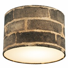 Lustre Plafon Cúpula Dome Estampado Tijolinho