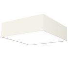 Lustre Plafon Cupula Dome Quadrado 50x15cm Bege