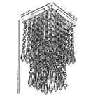 Lustre Plafon De Cristal Acrilico Spark Branco Maravilhoso