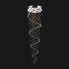Lustre Plafon De Cristal - Espiral Transparente Grande 167cm