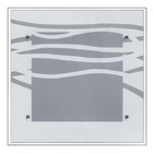 Lustre Plafon De Vidro Para 02 Lâmpadas 30cm - Ondas Brancas