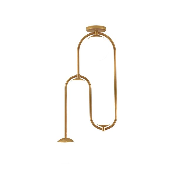 Lustre Plafon Flórida 04 Lâmpadas G9 Alumínio E Vidro Moderno