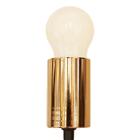 Lustre Plafon Hashtag Preto E Dourado De 4 Braços Para 4 Lâmp