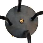 Lustre Plafon Hashtag Preto E Dourado De 4 Braços Para 4 Lâmp