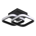 Lustre Plafon Led De Sobrepor Teto Quadrado Duplo 20W Moderno