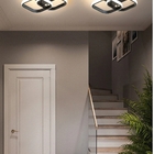 Lustre Plafon Led De Sobrepor Teto Quadrado Duplo 20W Moderno