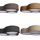 Lustre Plafon Madeira Spinner 80cm - 6 Luzes Imbuia