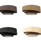 Lustre Plafon Madeira Trinity Redondo 70cm - 5 Luzes Marfim