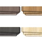 Lustre Plafon Madeira Trinity Retangular 145cm - 1 Luz Imbuia