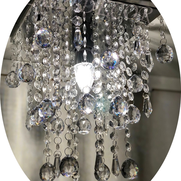 Lustre Plafon Para Sala De Estar Já Vai Montado Base De Inox