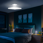 Lustre Plafon Pendente Luminária Luz Indireta 40x40 Branco